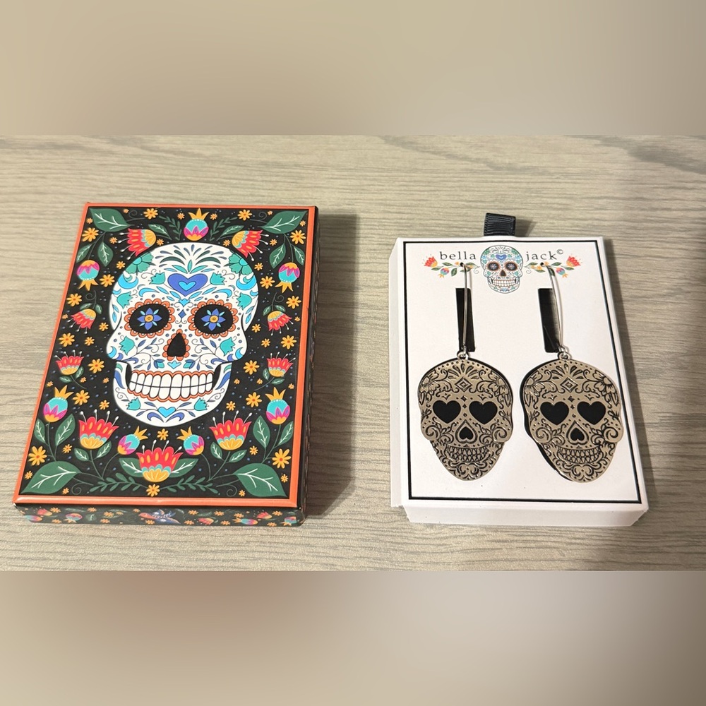Bella Jack Sugar Skull Earrings - Picture 4 of 4